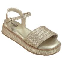 Sandália Infantil Pampili Alana Plataforma Dourado