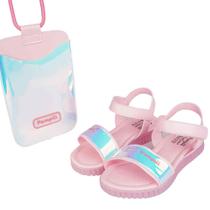 Sandália Infantil Pampili Candy com Bolsinha 123.235 Sandália Infantil Pampili Candy com Bolsinha 123.235