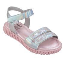 Sandalia Infantil Pampili Candy Fecho com Adesivo Prata Holográfico Sandalia Infantil Pampili Candy Fecho com Adesivo Prata Holográfico