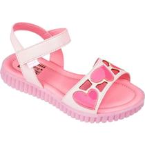 Sandália infantil pampili candy rosa 123215
