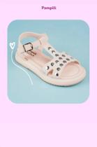 Sandália Infantil Pampili Cora Strass Rosa Novo 742.008