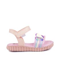 Sandália Infantil Pampili Flatform Borboleta Rosa/Multicolor