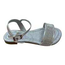 Sandália Infantil Pampili Iris Texturizada Prata 725.036