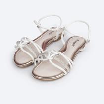 Sandalia infantil pampili iris tiras c/ no e strass