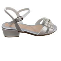 Sandália Infantil Pampili Salto Fancy Strass Perolas 526.064