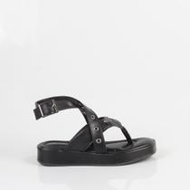 Sandália Infantil Pé Com Pé Agata Flatform 44072 Preto