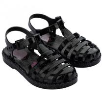Sandália Infantil Preta Com Brilho Barbie Duo Grendene Kids Sandália Infantil Preta Com Brilho Barbie Duo Grendene Kids