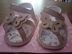 sandália infantil rosa bebê