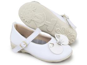 Sandália Infantil Sandalinha Menina Criança Sapatilha Boneca Daminha Verniz Barato Confortavel