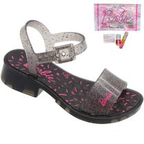 Sandália Infantil Shine Beauty Menina com Kit de Unhas