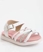 Sandália Infantil Strass Molekinha Branco-00084