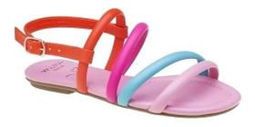 Sandalia Infantil Sua Cia Mini 9131.51403 Com Tiras Multicor Sandalia Infantil Sua Cia Mini 9131.51403 Com Tiras Multicor