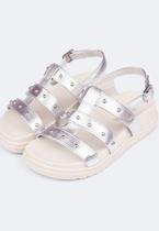 Sandália Infantil Tiras Largas Pampili Olivia Prata Sandália Infantil Tiras Largas Pampili Olivia Prata