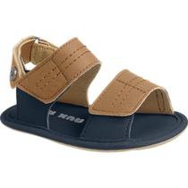 Sandalia Infantil Xua Xua Masculina tiras autocolantes Marinho