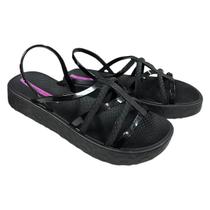 Sandalia Ipanema Flatform Diversa Preto