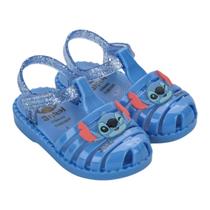 Sandália Ipanema Kids Meninas Stitch Azul Glitter