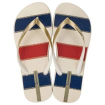 Sandália Ipanema Navy - Bege/Azul/Dourado