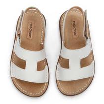 Sandália Jangada Couro Branco- Petit Cheval