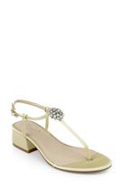Sandália Jewel Badgley Mischka Lizette com Salto Bloco Baixo Sandália Jewel Badgley Mischka Lizette com Salto Bloco Baixo