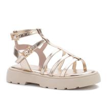 Sandália Junior Mini Sua Cia Feminina Ecoform Dourado