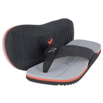 Sandália Kenner Nk6 Pro Poliéster Preto/Laranja/Cinza 43
