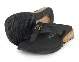 Sandália Kenner Orak Preto com Dourado