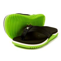 Sandalia kenner original juvenil nk6 preto/verde