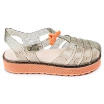 Sandália Kidy Gloss Belinha Ouro Infantil Conforto Original