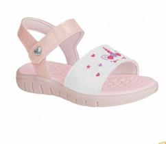 SANDÁLIA KIDY TOYS ROSA/BRANCO Kidy
