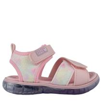 Sandália Klin Light Infantil Feminina Tira Autocolante Led