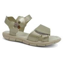 Sandalia Klin Papete Kids Menina Tic Tac Casual 171225 Dourado