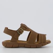 Sandália Klin Tic Tac Casual Marrom Infantil Sandália Klin Tic Tac Casual Marrom Infantil