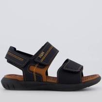 Sandália Klin Urban Juvenil Preta e Marrom Sandália Klin Urban Juvenil Preta e Marrom