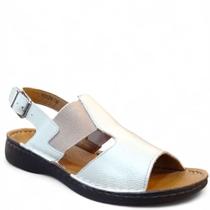 Sandalia levecomfort elastico creme f10373 Sandalia levecomfort elastico creme f10373