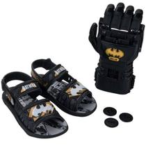 Sandália Liga da Justiça Batman c Luva - Infantil - Preto Sandália Liga da Justiça Batman c Luva - Infantil - Preto