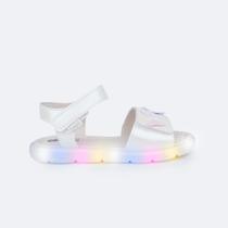 Sandália Lulli Led Infantil Branca Pampili Borboletas Comfy Sandália Lulli Led Infantil Branca Pampili Borboletas Comfy