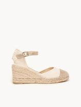 Sandália Marga Anabela 7 cm Napa Dourado Sandália Marga Anabela 7 cm Napa Dourado