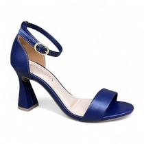 Sandalia Mariotta 20446 Salto Taca Medio Ajuste Fivela Fem