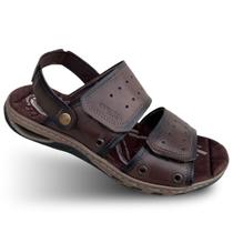 Sandália Masculina Anatômica em Couro Pegada 131668 Original
