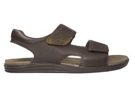 Sandália Masculina Canastra em Couro Marrom - Cód 04724