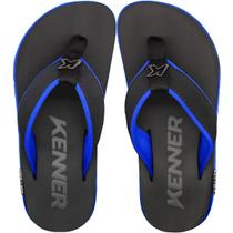 Sandália Masculina Chinelo Adulto Kenner Kivah Cushy Cor:AzulTamanho:40
