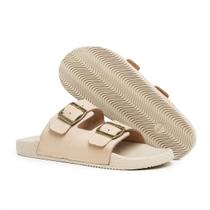 Sandália Masculina Chinelo Com Fivelas Plataforma Macia Couro Sandália Masculina Chinelo Com Fivelas Plataforma Macia Couro