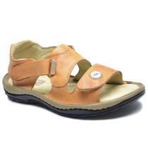 Sandália Masculina Conforto Fechada Em Couro Látego Sandália Masculina Conforto Fechada Em Couro Látego