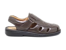 Sandália Masculina Couro Legitimo Ortopedica Antistress Opananken Sandália Masculina Couro Legitimo Ortopedica Antistress Opananken