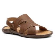 Sandália Masculina Couro Macio Conforto Clássico Casual Leve Sandália Masculina Couro Macio Conforto Clássico Casual Leve