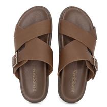 Sandália Masculina Democrata Casual Dock Couro Durável Confortável