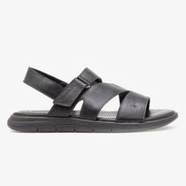 SANDÁLIA MASCULINA DENIM COURO PRETO - Cód: 015135-001 SANDÁLIA MASCULINA DENIM COURO PRETO - Cód: 015135-001