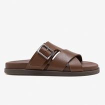 Sandália Masculina Dock Couro Marrom - Cód 554101-002 Sandália Masculina Dock Couro Marrom - Cód 554101-002