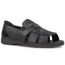 Sandália masculina em Couro Fiero Córdoba Preta Ref.:350 Sandália masculina em Couro Fiero Córdoba Preta Ref.:350
