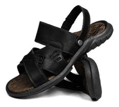 Sandália Masculina Em Couro Super Resistente Imperdível Sandália Masculina Em Couro Super Resistente Imperdível